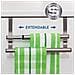 Doppia - Allungabile Sopra La Porta Portasciugamano - Tea Towel Holder Per Armadio Porte E Cassetti - No Foratura - A Scomparsa - 98-157 X 5.5 X 4.7 - Foto miniatura 1