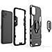 Custodia Alta Protezione Con Anello Per Apple Iphone 13 Pro Black - Foto miniatura 3