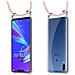 Catena Di Telefoni Cellulari Compatibile Con Asus Zenfone Max M2 In Or Rosato A Perla - Coperchio Protettivo In Silicone Con Anelli D'argento, Cinturino In Corda E Custodia Staccabile - Foto miniatura 8
