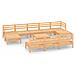 Set Salotto da Giardino 11 pz in Legno Massello di Pino - Foto miniatura 2