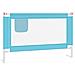 Sponda Letto Di Sicurezza Per Bambini Blu 120x25 Cm Tessuto - Foto miniatura 2