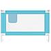 Sponda Letto Di Sicurezza Per Bambini Blu 120x25 Cm Tessuto - Foto miniatura 3