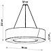 Lampadario Saturno Slim 90 Bianco Sl. 0797 - Minimalista Lampadari Bianco 102x90x90 Cm - Foto miniatura 7
