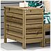 Poggiapiedi da Giardino 62x31,5x52 cm Legno Impregnato di Pino - Foto miniatura 1