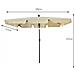 Ombrellone da Giardino FLOKS con Protezione UV, Colore Beige, 200x123x235 cm - Foto miniatura 3