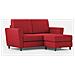 Divano Yasel 2 Posti Medio (due Sedute Da 70cm) + Pouf Misure Esterne L. 172 P. 145 Colore Rosso - Foto miniatura 4