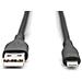 Cavo di collegamento in silicone Lightning, USB-A - Lightning 0,5 m, nero - Foto miniatura 2