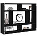 Mensola a Muro Rovere Nero 75x16x55 cm in Legno Multistrato - Foto miniatura 2