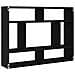 Mensola a Muro Rovere Nero 75x16x55 cm in Legno Multistrato - Foto miniatura 4