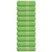 Asciugamani Per Sapone 10 Pz Verde Mela 30x30cm 360 G/m Cotone - Foto miniatura 1
