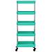 Carrello Da Cucina 5 Ripiani Turchese 42x29x128 Cm Ferro E Abs - Foto miniatura 2
