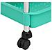 Carrello Da Cucina 5 Ripiani Turchese 42x29x128 Cm Ferro E Abs - Foto miniatura 5