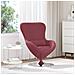 Poltrona a uovo  Rosso vino Tessuto - Foto miniatura 2