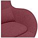 Poltrona a uovo  Rosso vino Tessuto - Foto miniatura 7