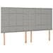 Giroletto a Molle con Materasso Grigio Chiaro180x200 cm Tessuto - Foto miniatura 6