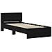Letto Rovere Nero 90x190 cm Legno Ingegnerizzato - Foto miniatura 3