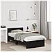 Letto Rovere Nero 90x190 cm Legno Ingegnerizzato - Foto miniatura 5