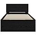 Letto Rovere Nero 90x190 cm Legno Ingegnerizzato - Foto miniatura 6