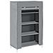 Scarpiera Grigio 60,5x30x97 cm in Tessuto Non Tessuto - Foto miniatura 1