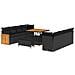 Set Divano da Giardino 11 pcs Nero 100 x 100 x 71 cm - Foto miniatura 1