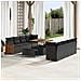 Set Divano da Giardino 11 pcs Nero 100 x 100 x 71 cm - Foto miniatura 2