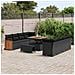 Set Divano da Giardino 11 pcs Nero 100 x 100 x 71 cm - Foto miniatura 3