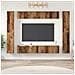 Set mobile TV 10 pcs Legno vecchio 30.5 x 30 x 90 cm - Foto miniatura 2