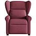Poltrona Elettrica Reclinabile Rosso Vino in Tessuto - Foto miniatura 4