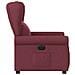 Poltrona Elettrica Reclinabile Rosso Vino in Tessuto - Foto miniatura 5