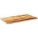 Piano per Tavolo 120x50x2,5cm Rettangolare Legno Mango Grezzo - Foto miniatura 2