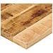 Piano per Tavolo 120x50x2,5cm Rettangolare Legno Mango Grezzo - Foto miniatura 6