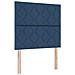 Letto a molle con materasso Blu 90 x 190 cm Tessuto - Foto miniatura 1