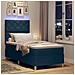 Letto a molle con materasso Blu 90 x 190 cm Tessuto - Foto miniatura 6