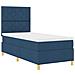 Letto a molle con materasso Blu 90 x 190 cm Tessuto - Foto miniatura 7