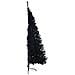 Albero di Natale artificiale con luci integrate Nero 180 cm PVC - Foto miniatura 6