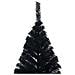 Albero di Natale artificiale con luci integrate Nero 180 cm PVC - Foto miniatura 7
