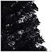 Albero di Natale artificiale con luci integrate Nero 180 cm PVC - Foto miniatura 8