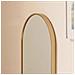 SPECCHIO OVALE 80x40cm Cornice Oro Stile Loft - Foto miniatura 7