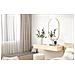 SPECCHIO OVALE 80x40cm Cornice Oro Stile Loft - Foto miniatura 8