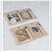 Custodia Portagioie Portatile - Astuccio Pieghevole Da Viaggio Per Gioielli Blue - Foto miniatura 3