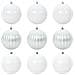 Set di Palle di Natale 9 pcs Bianco Plastica - Foto miniatura 1