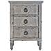 Comodino In Legno Con 3 Cassetti 46 X 33 X 67h Cm - Foto miniatura 2