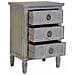 Comodino In Legno Con 3 Cassetti 46 X 33 X 67h Cm - Foto miniatura 5