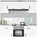 Rivestimento da Cucina 2 pcs Bianco 90 x 40 cm vetro temperato - Foto miniatura 3