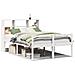 Letto Libreria senza Materasso Bianco 140x200 cm Legno di Pino - Foto miniatura 1