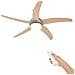 Ventilatore da soffitto con luce Ø 130 cm Sonoma - Foto miniatura 1