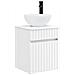 Set di mobili per il bagno 3 pz Bianco 33 x 34,5 x 160 cm - Foto miniatura 7