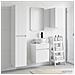 Set di mobili per il bagno 3 pz Bianco 33 x 34,5 x 160 cm - Foto miniatura 10