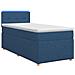 Letto box spring con materasso Blu 90 x 190 cm Tessuto - Foto miniatura 1