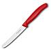 Coltello da tavola ondulato manico rosso - Foto miniatura 1